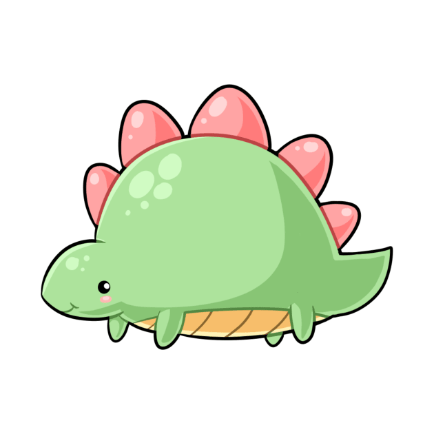 Kawaii dinosaur - stegosaurus by Japanese Designs