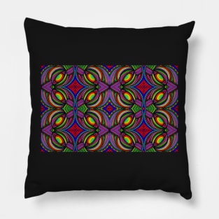 Psychedelic Abstract colourful work S3(Tile) Pillow