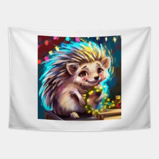 Cute Porcupine Tapestry