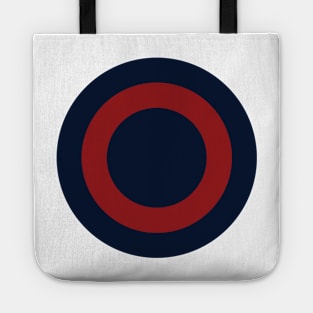 Navy Red Circles Tote