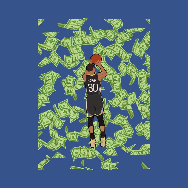 Steph Curry Cash Money Jumpshot - Golden State Warriors by xavierjfong