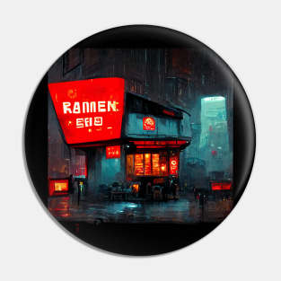 Rainy Ramen Shop Pin