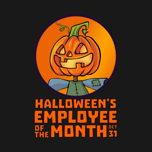 Pumpkin Haloween Employee of the Month | Jack O Lantern T-Shirt