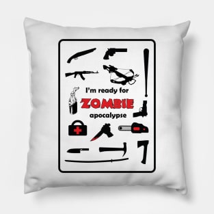 zombie apocalypse Pillow