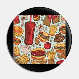 fast food Pin