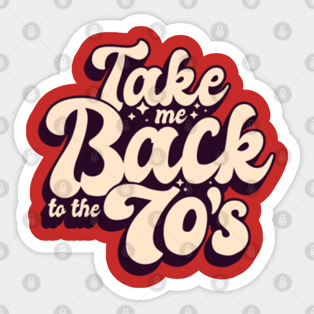 70&#39;s Vintage Design - 70s Pop Culture - Pegatina | TeePublic MX