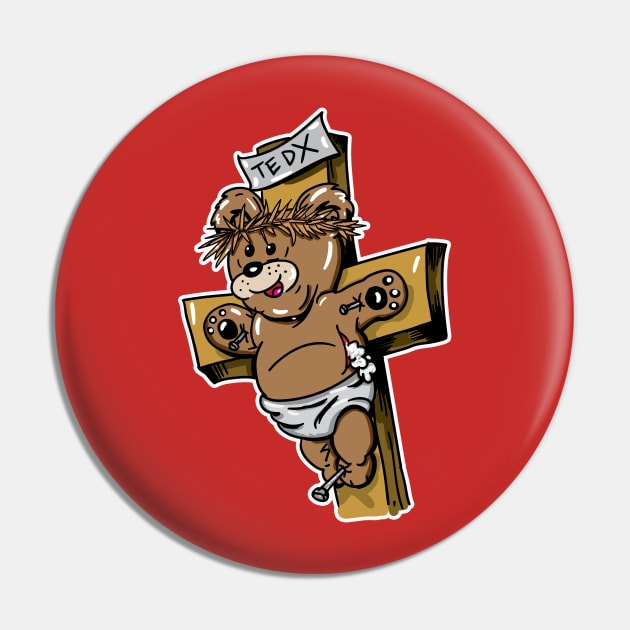 Jesus Bear of Golgotha Pin by silentrob668