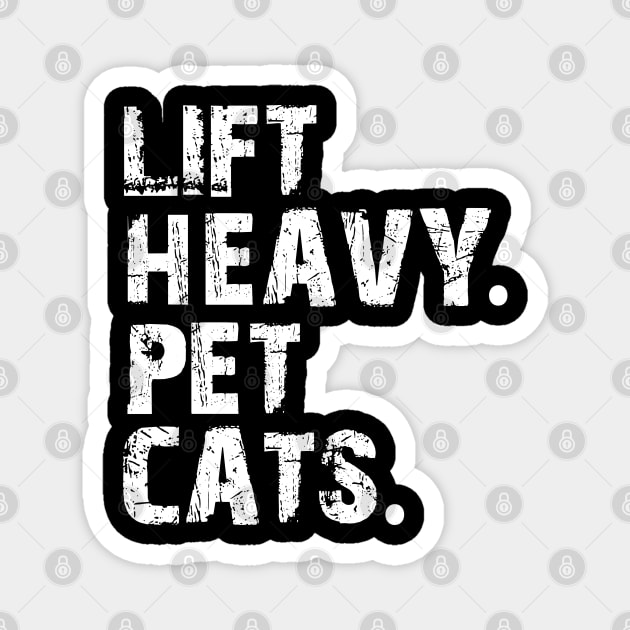 lift heavy pet cats Magnet by mdr design