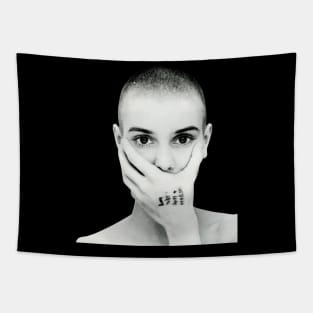 Sinead O Connor black and white Tapestry