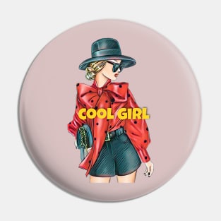 Cool girl Pin