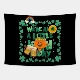 St. Patrick's Day Celebration with money clover and beer Tapestry