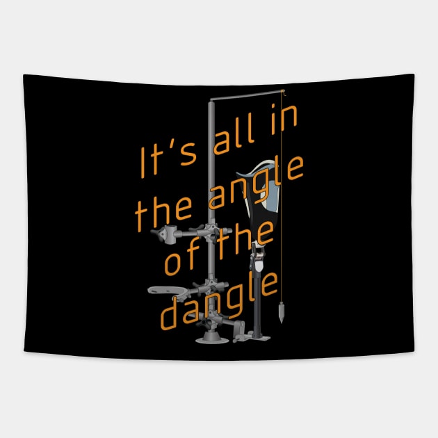 The angle of the dangle - Prosthetic Alignment Tapestry by O&P Memes