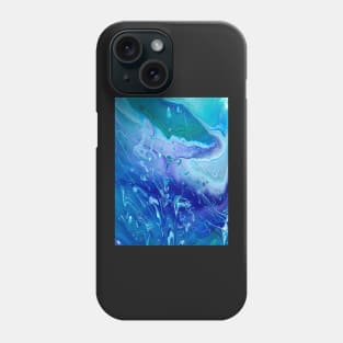 Rain - Cool Color Acrylic Pour Phone Case