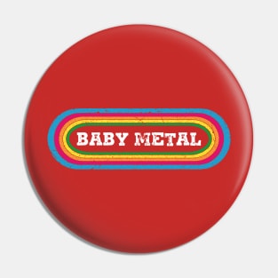 rainbow baby metal Pin