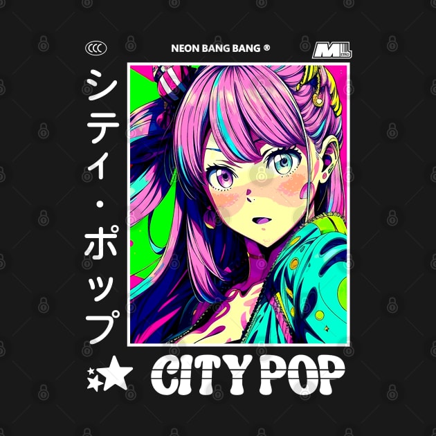 Retro Manga City Pop Vaporwave Aesthetic Anime #2 by Neon Bang Bang