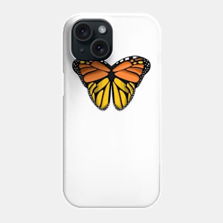 lovely monarch orange butterfly wings Phone Case