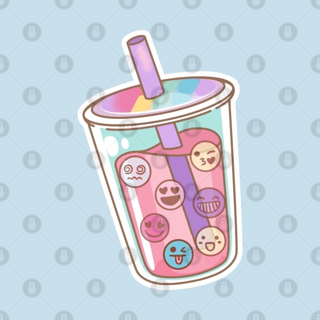 Emoji Drink. Tea Bubbles by LinoLuno