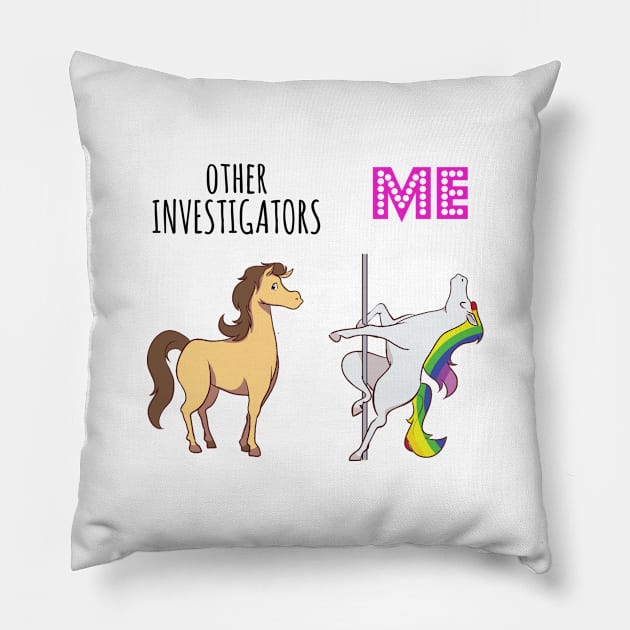 Other investigator Unicorn Pillow by IndigoPine