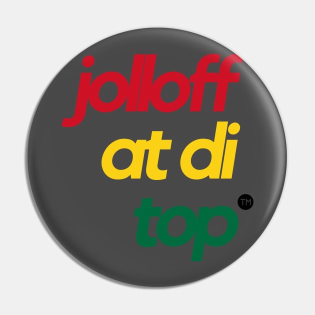 "Jollof" Design - Ghana Edition Pin by MerchSaveTheWorld