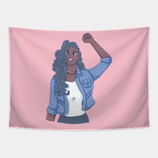 black girl spirit Tapestry