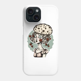 Mushroom Lady Botanical Art Phone Case