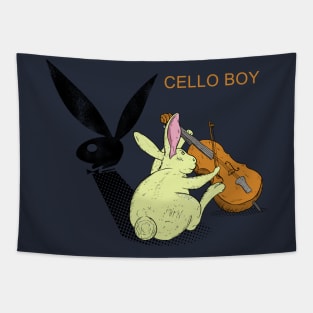 cello boy Tapestry