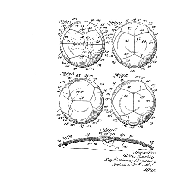 Ball Vintage Patent Hand Drawing by TheYoungDesigns