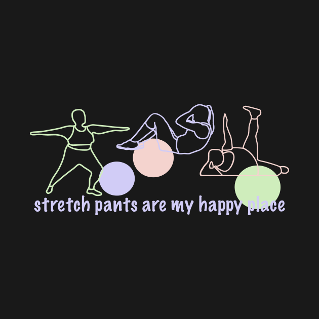 Stretch Pants are my Happy Place in pastel colors by lcsmithdesigns