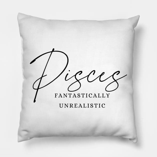 Pisces - Fantastically Unrealistic | Dreamy Zodiac Pillow by JT Digital