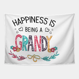 Happiness Is Being A Grandy Wildflowers Valentines Mothers Day Tapestry