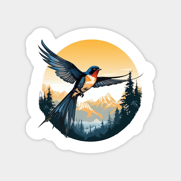 Swallow Bird Magnet by zooleisurelife