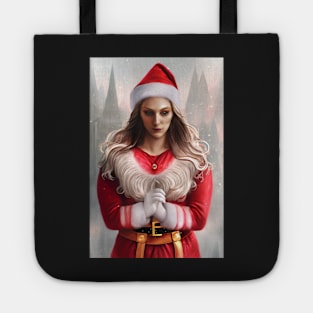 Beautiful Anime Portrait In Santa Claus Costume 2 Tote