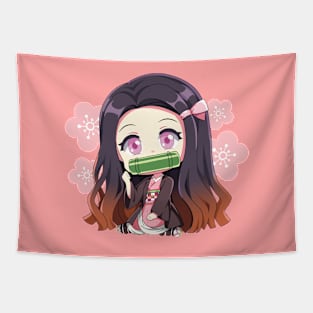 Chibi Nezuko Tapestry