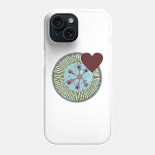 Diatom - Lindavia (burgundy) Phone Case