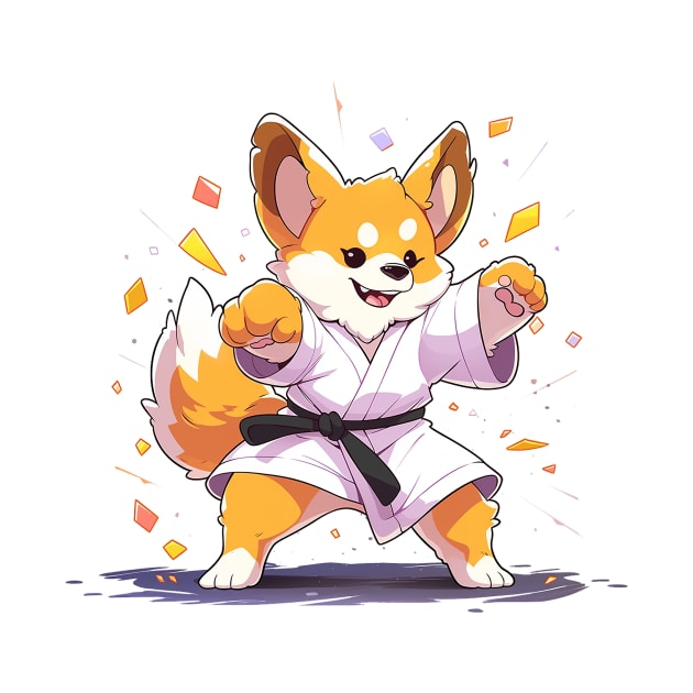 karate corgi by lets find pirate