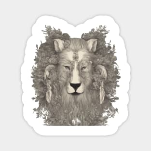 The Lion Face Magnet