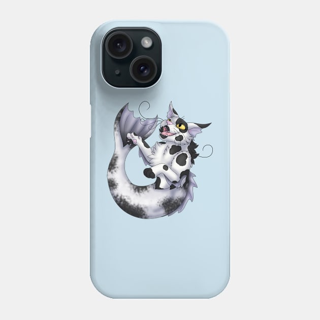 Purrmaid: Black Bicolor Phone Case by spyroid101