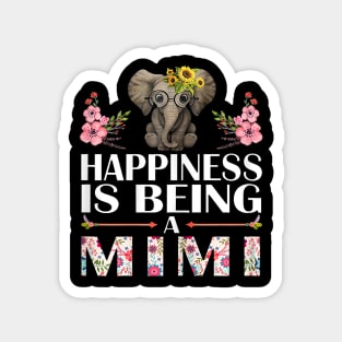 Happiness Is Being A Mimi Elephant Family Elephant Magnet