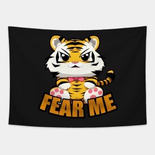 Cute Cartoon Tiger - Fear Me Tapestry