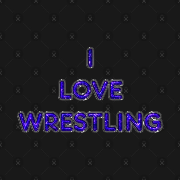 I Love Wrestling - Purple by The Black Panther