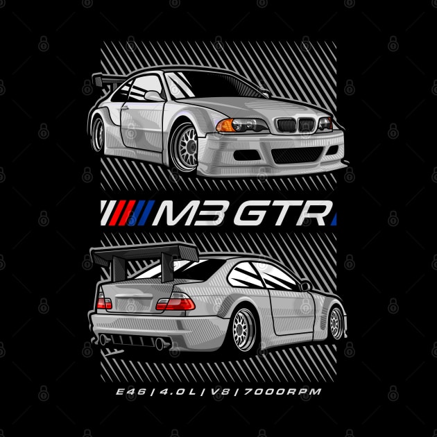 BMW M3 GTR White by celengan