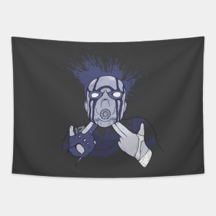 Blue Borderlands Psycho shooting Tapestry