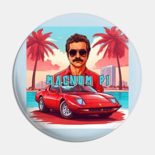 Magnum pi car ferrari Pin