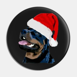 Rottweiler Christmas Epic Pin