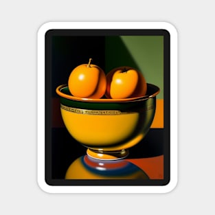 Still Life With Fruit Painting Magnet