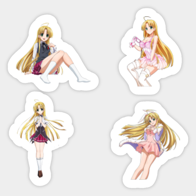 Asia Argento Pack Of Sticker Highschool Dxd Sticker Teepublic