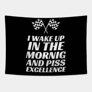 Wake Up & Piss Excellence Vintage Look Design Fanart Tapestry