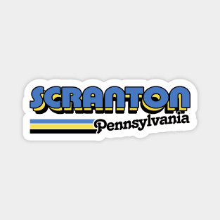 Scranton, PA ///// Retro Logo Design Magnet