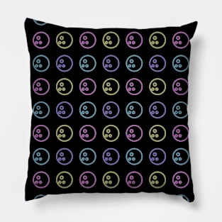 Bowling Balls Retro Neon Pillow