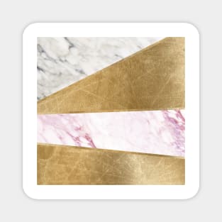 Spliced classic gold marble II Magnet